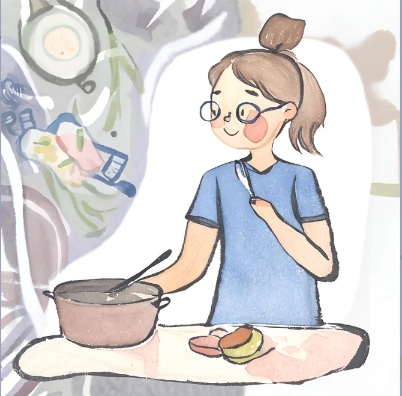 自分の顔のイラスト
